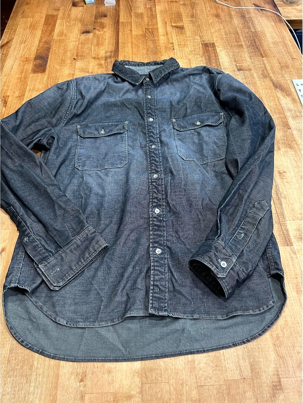 Levi's Vintage Black Pinstripe Denim Shirt